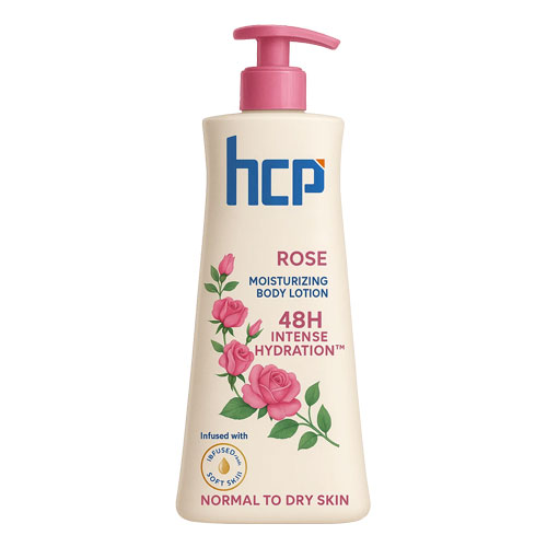 Rose body lotion product by HCP Wellness – private label body lotion manufacturer