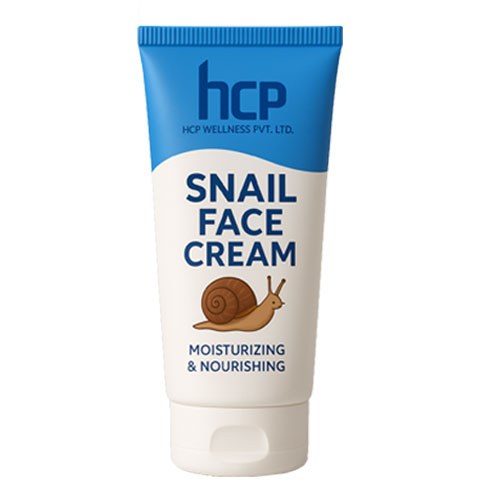 Natural snail face cream manufactured by HCP Wellness for private label skincare