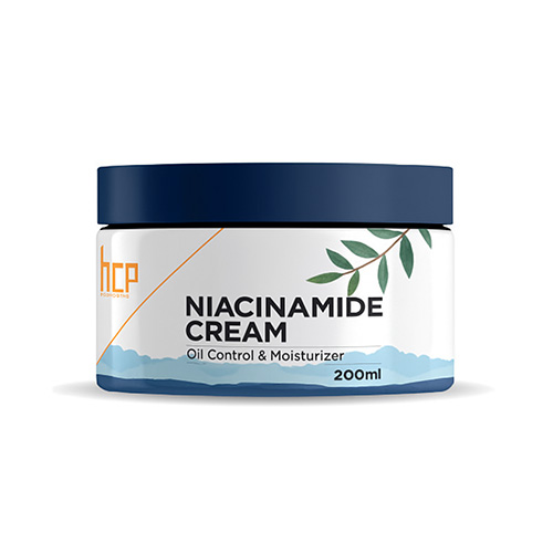 Niacinamide cream formulation by HCP Wellness – leading private label moisturizer cream manufacturers in India